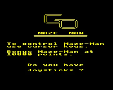 Maze Man (19xx)(-)[CH.''''] screen shot title